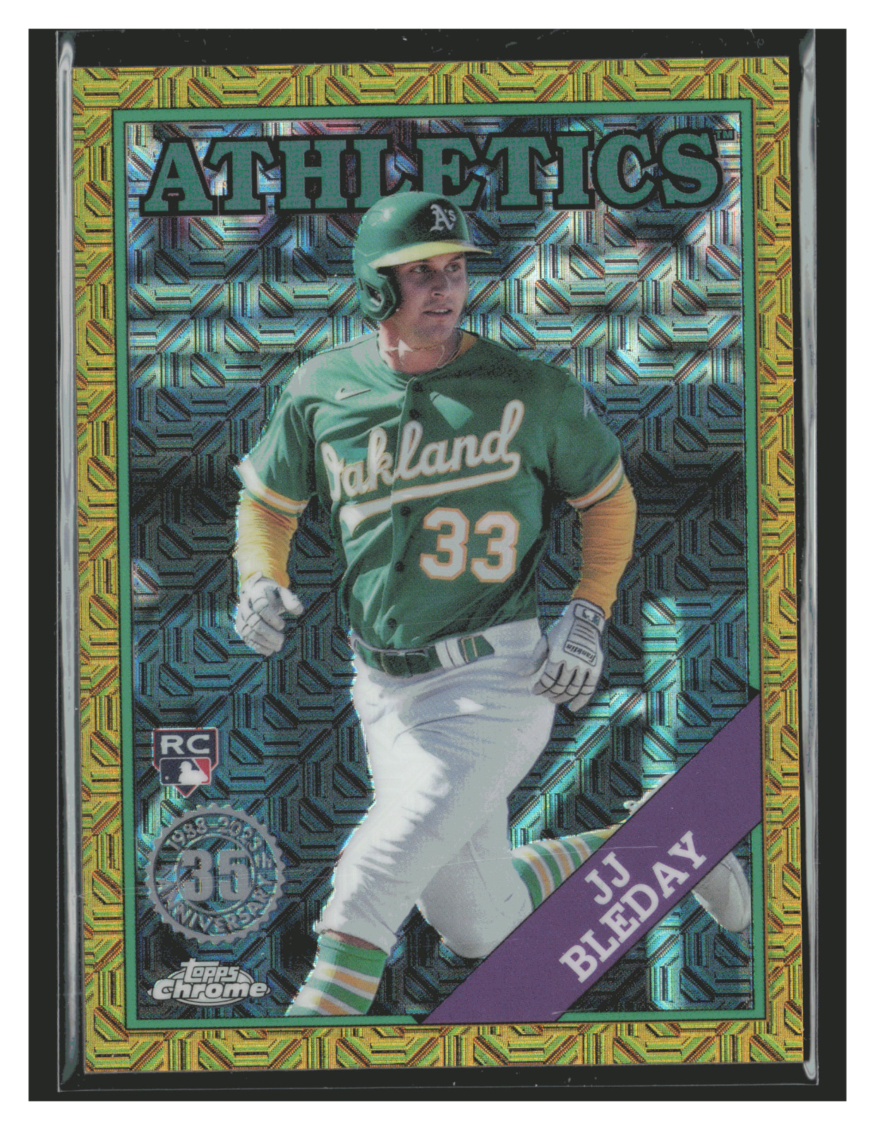 JJ Bleday /50 - 2023 Topps Update '88 Topps Silver Pack Chrome Gold Refractors