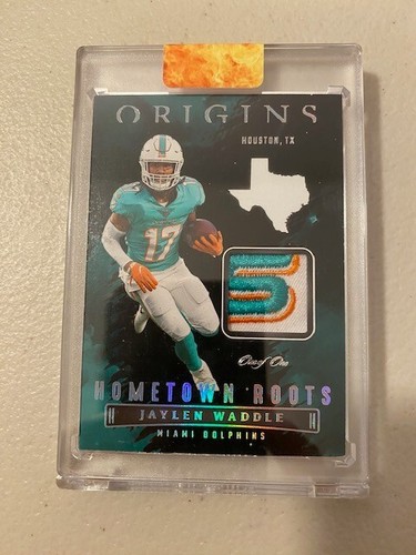 2022 Panini Origins - Hometown Roots #HR-JWA Jaylen Waddle ONE OF ONE - Picture 1 of 4