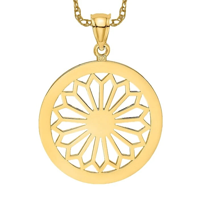 Oro amarillo Cadena Retro de Moda Collares y Colgantes