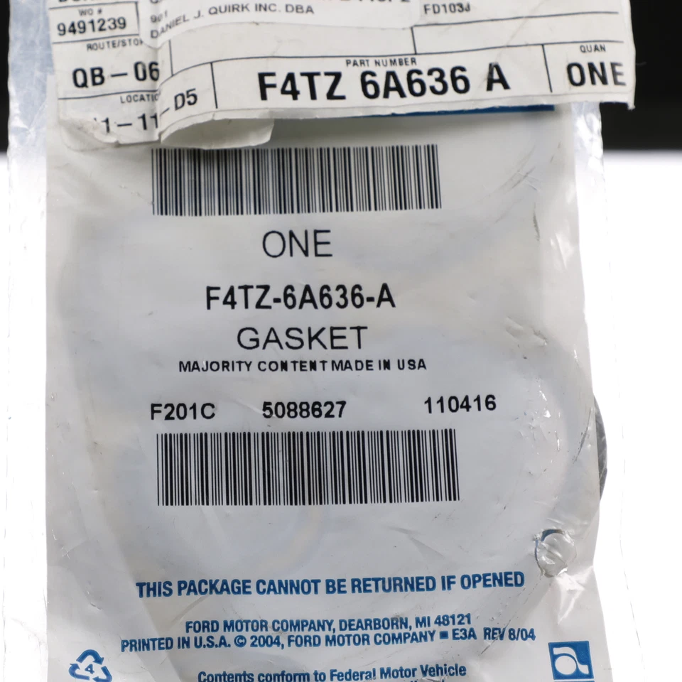 Junta adaptadora enfriador de aceite de motor trasero OEM NUEVA FORD 7,3 L V8 diésel F4TZ6A636A Foto 3 de 3