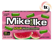1x Pack Mike Ike Sour Watermelon Assorted Chewy Flavored Candy 4.25oz