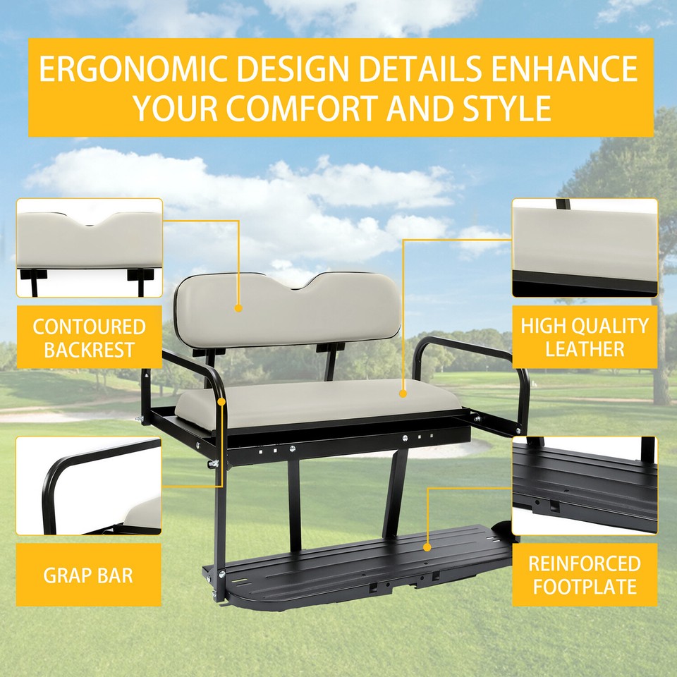 Tan Front Seat Bottom Wth Hardware Golf Cart Ft For 1994-2013 E-Z-GO - Foto 11