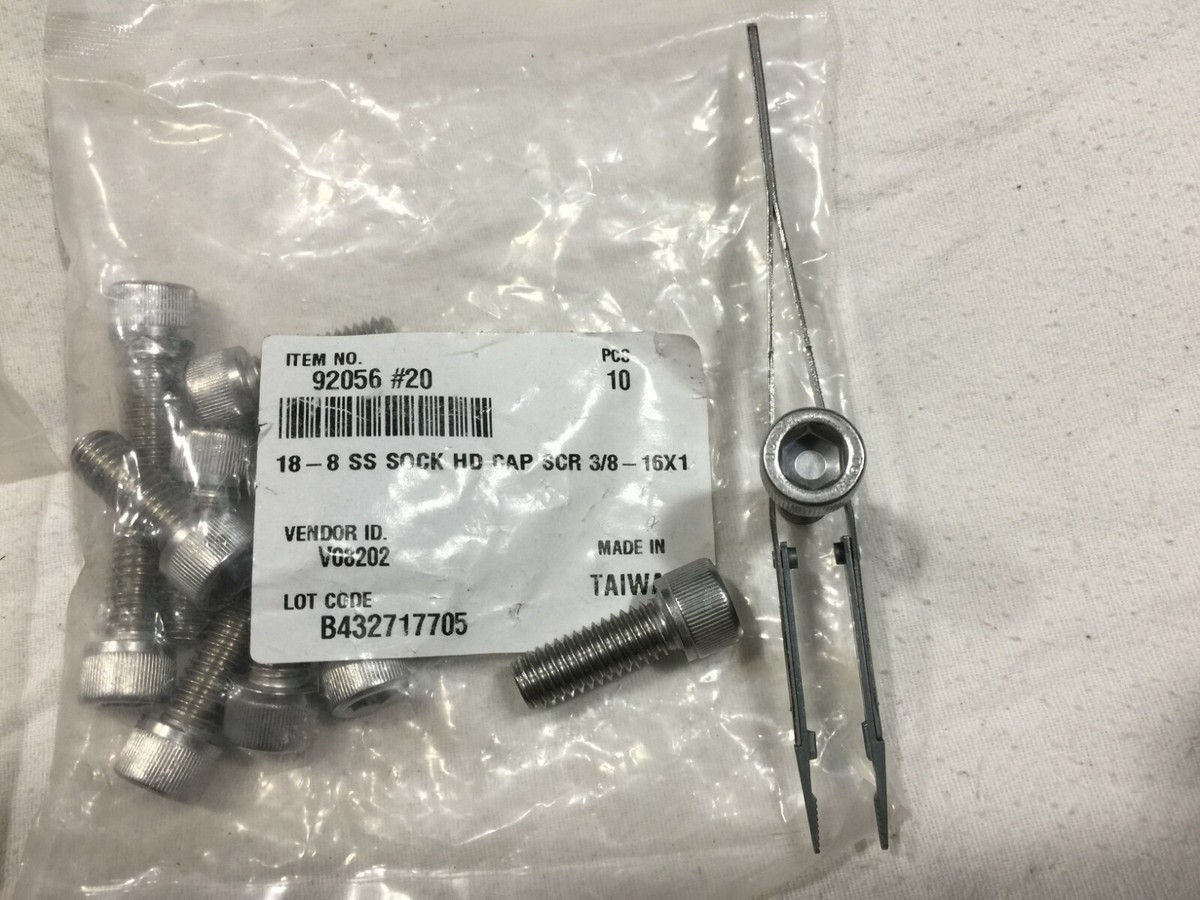 3/8-16 X 1 (3/8 Diameter) Stainless Steel Socket Allen Head