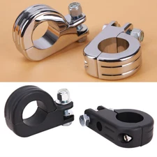 Motorcycle Highway Crash Bar Mount Foot Peg Clamp 1 1/4" 1.25'' Fit For Harley