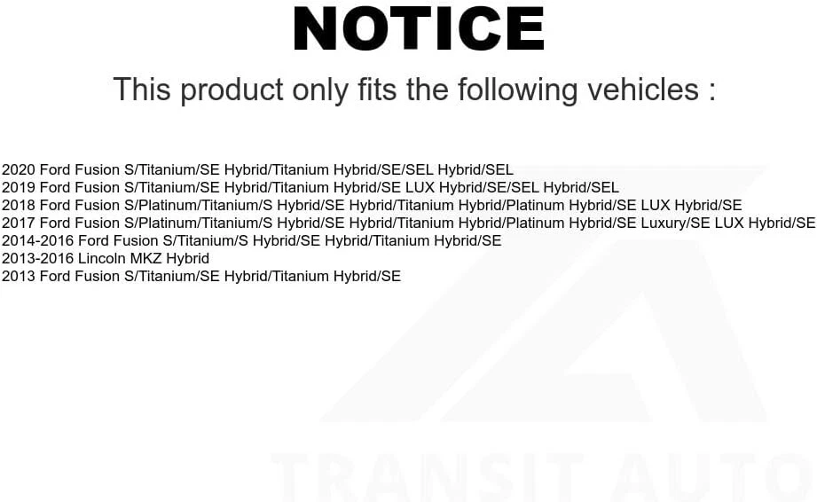 JUEGO DE FRENOS TRASEROS TRANSIT AUTO K8F-101631 PARA FORD FUSION / LINCOLN MKZ Foto 2 de 2