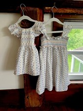 4th Of July Dresses: Matching For Girls. Size 6/7  18mo