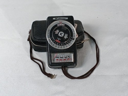 Medidor de luz de exposición Kalimar con estuche vintage sin probar hecho en Japón modelo 80 usado - Imagen 2 de 11