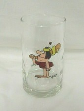 Arby's 1981 BC Ice Age Collector Series Lady Drinking Glass