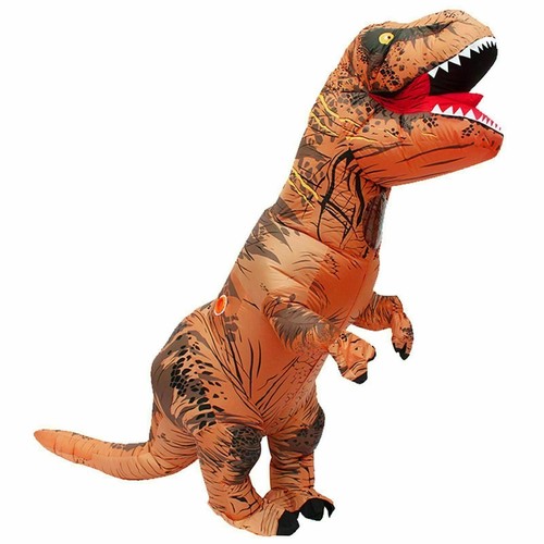 Adult Inflatable Dinosaur Costume T-Rex Trex Jurassic World Party Outfit - Picture 2 of 10