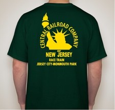 CNJ JCL Jersey Central Lines Jersey City/Monmouth Park XL T-Shirt Horse Racing