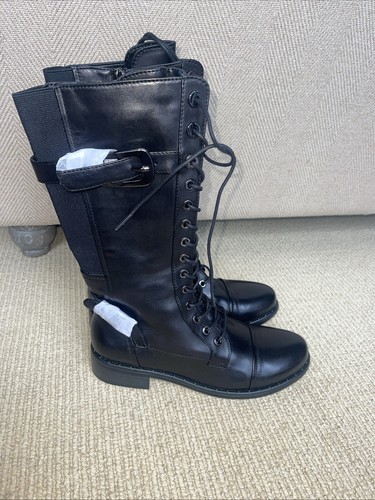 Inspecde Le Ciel Damen Leder Stiefel In Schwarz Größe UK 6 Neu Ohne Karton