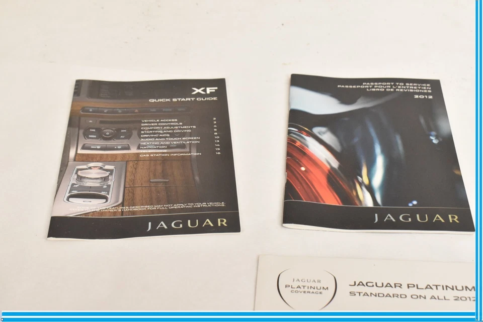 2012 Jaguar XF Owners Manual Set #O697 Foto 4 de 4