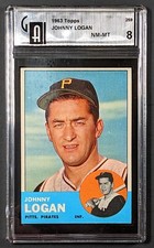 1963 Topps #259 Johnny Logan NM-MT 8 Pittsburgh Pirates