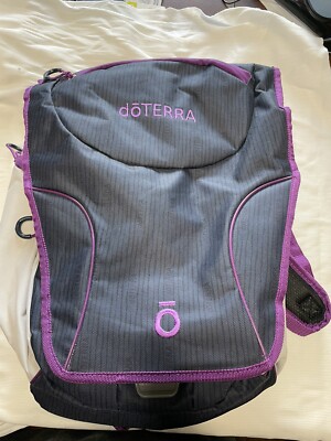 do-Terra backpack for Women. Navy, Purple, And Beige. Padded Lots Of Pockets.