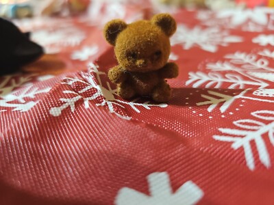 Teddy Bears PC Mini Flocked Fuzzy Tall-1 Shade of Brown