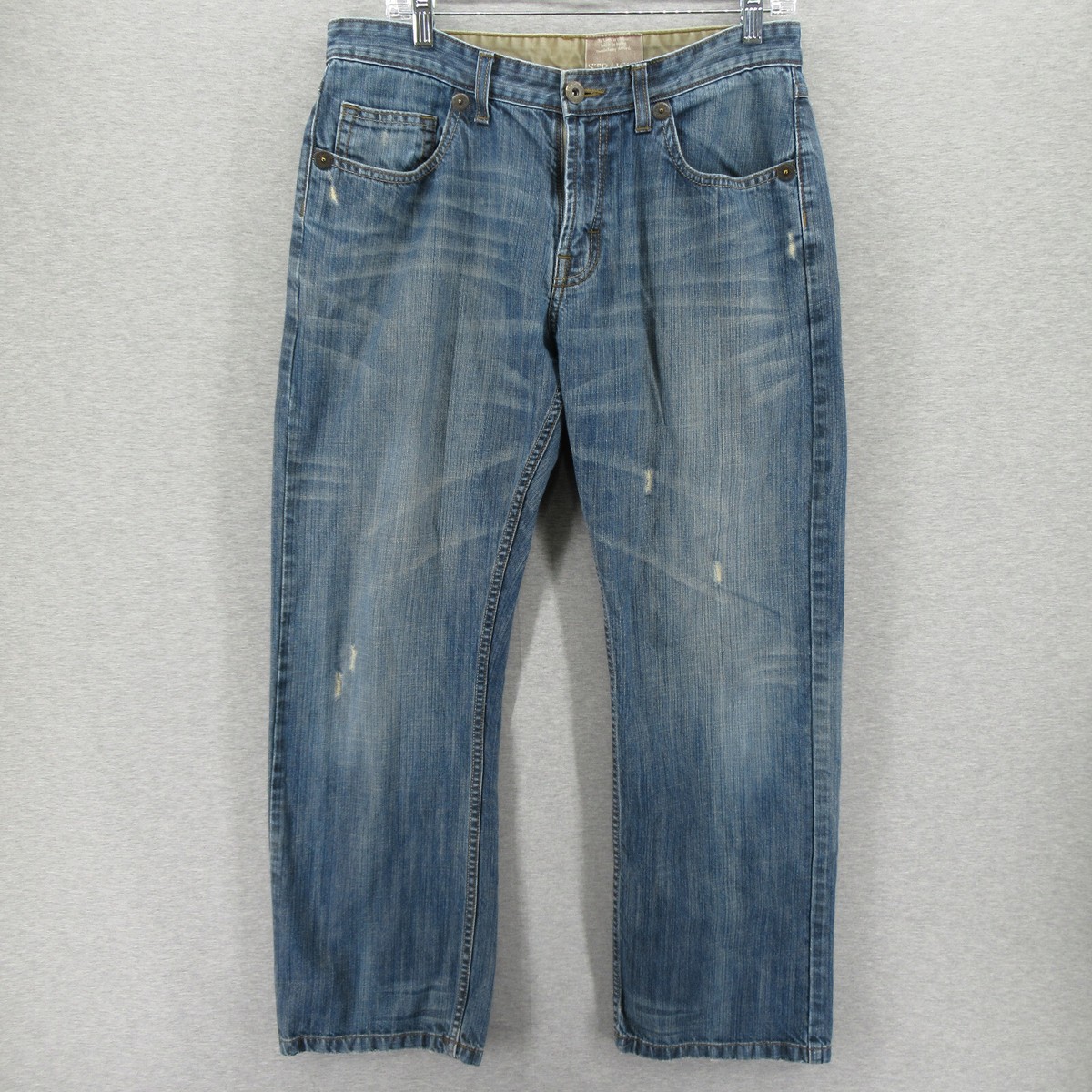 Wrangler Jeans Mens 32x29 Blue Premium Denim Straight Fit 95CNWOS