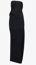 New REFORMATION Vintage Donna Karan draped strapless woven midi dress RRP £260