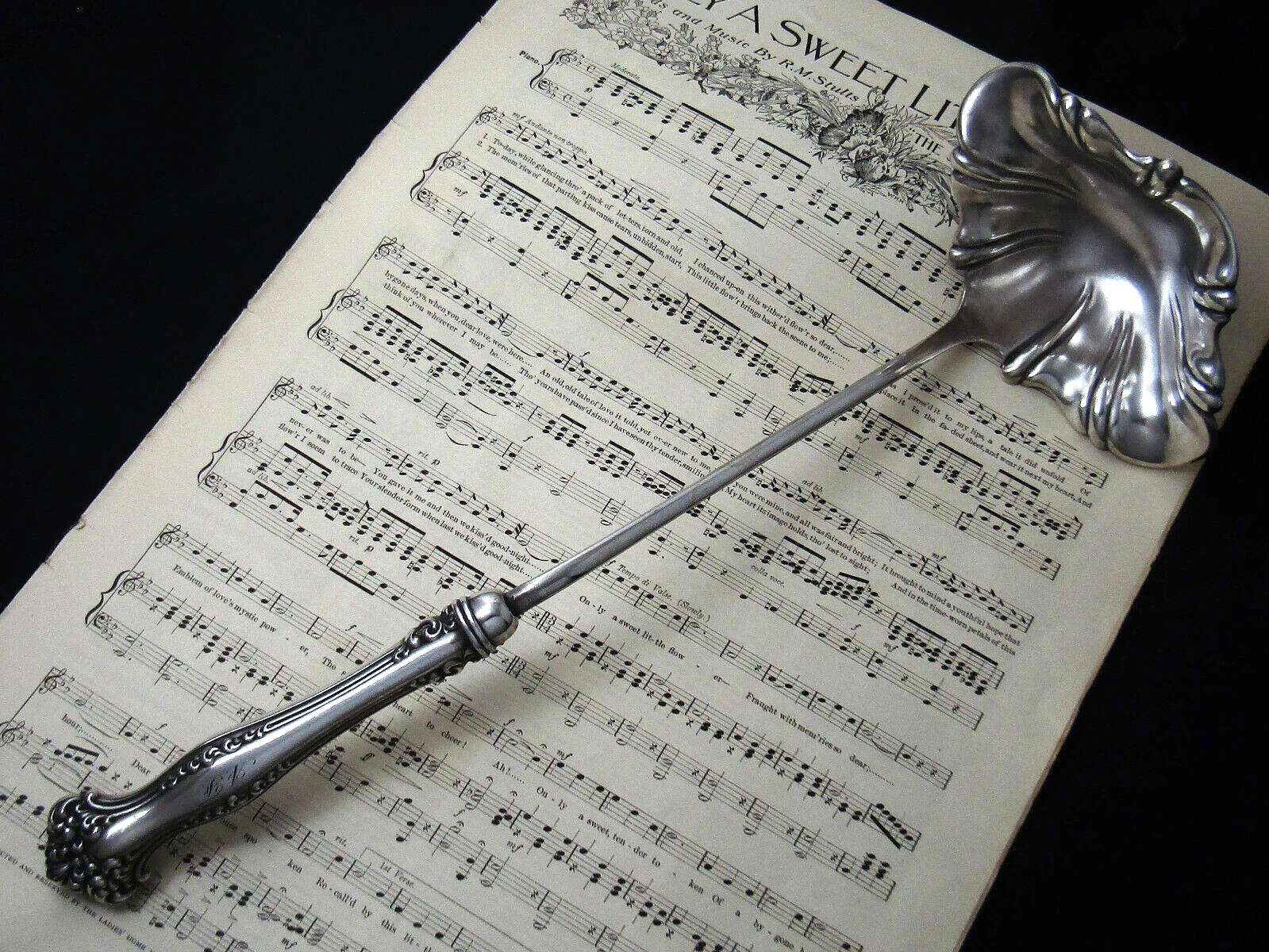 ❤️ AVON 1847 ROGERS HOLLOW HDL PUNCH LADLE 15” ART NOUVEAU