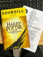 Harry Potter i przeklęte dziecko część 2 show bill akompaniament NY Lyric Theatre