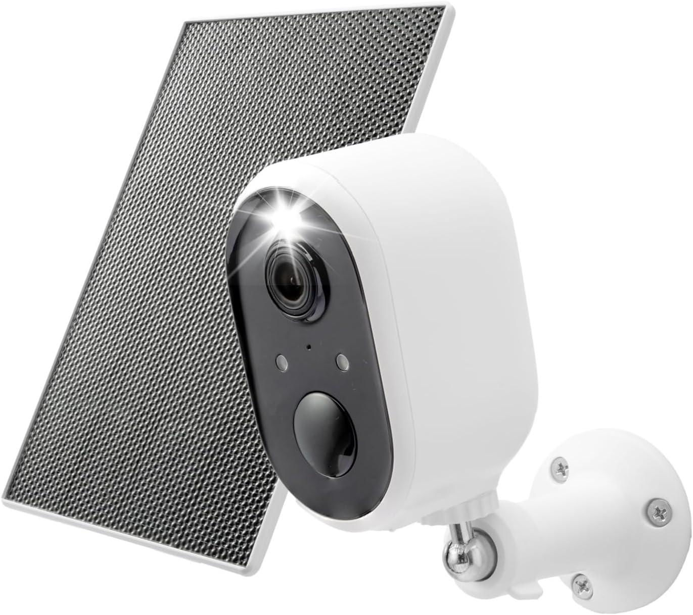 Solar Security Camera Outdoor Wireless, 2K Color Night Vision, Battery Powered P