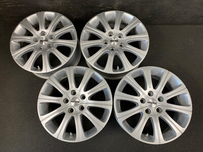 4) 16x6.5 MOMO WIN2 Silver Wheels Rims + Caps 5x108 40 Offset
