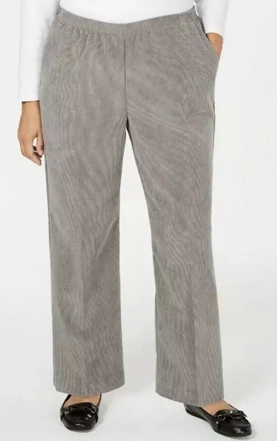 Gray Grey Corduroy Pants 22w 10769 