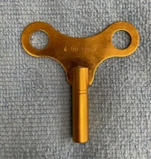 New Brass Key For Most Haller 12" 400 Day / Anniversary Clocks