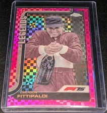 2025 Topps Chrome F1 Emerson Fittipaldi Pink Checker Flag 250 152 2025 Topps Chrome F1 Emerson Fittipaldi Pink Checker Flag 250 152