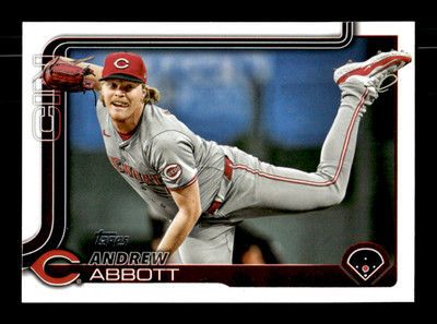 2025 Topps # 140 Andrew Abbott Card Cincinnati Reds