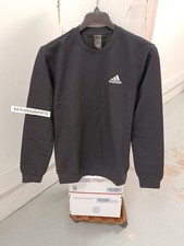 ADIDAS ESSENTIALS FLEECE SWEATSHIRT GV5295 BLACK MENS SIZE S,M,L