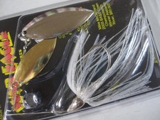 War Eagle Nickel Frame Double Willow Spinner Bait 3/8oz #49 Green Shad New