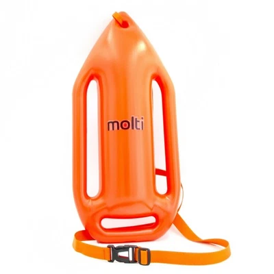 MOLTI Rettungsboje Schwimmboje Baywatch mit Gurt & Seil Schwimmhilfe Schwimmbrett Boje