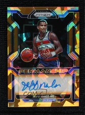 2021-22 Panini Prizm Penmanship Orange Ice Prizm Jeff Malone #PM-JML Auto
