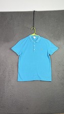 Lacoste Polo Shirt Mens Small Blue Classic Croc Logo Short Sleeve Golf Casual