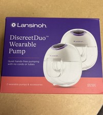 lansinoh discrete duo, wearable, pump hands free, new