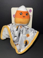 Halloween Parents Choice Candy Corn Lovey Security Blanket Bat Spiderweb 12