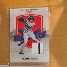 Panini Chronicles 2021 America's Pastime Swatches Gleyber Torres #50 Yankees MEM