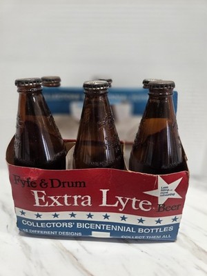 Fyfe & Drum Bicentennial Six Pack Carton  Empty Beer Bottles & Caps Genesee 