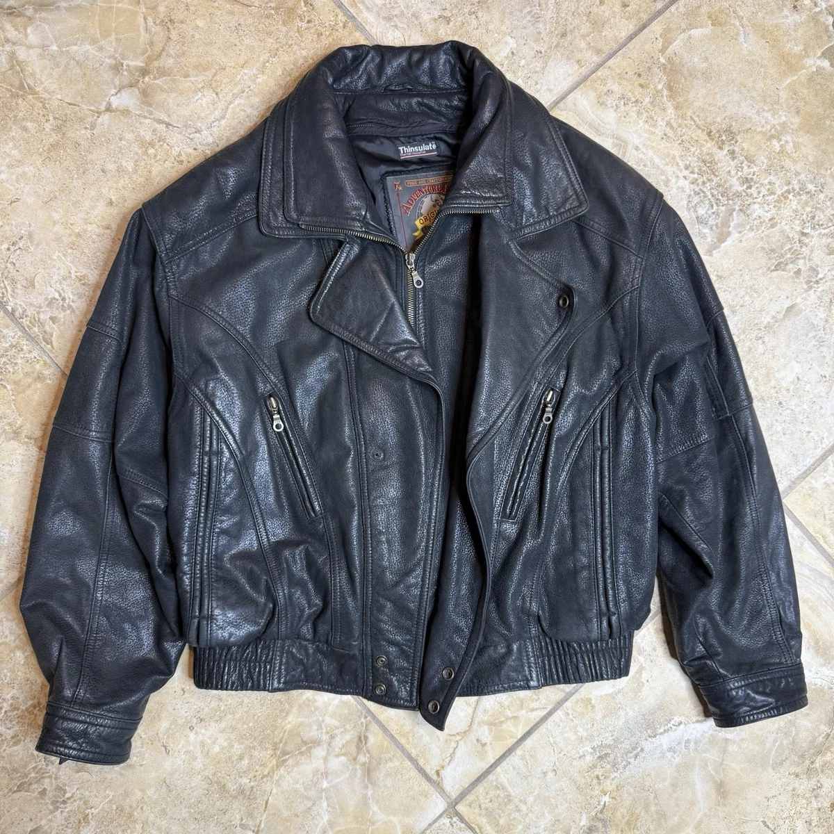 Wilsons アドベンチャーバウンド レザーブルゾン シンサレート 茶 L相当 Wilson Adventure Bound Leather Jacket for sale - eBay