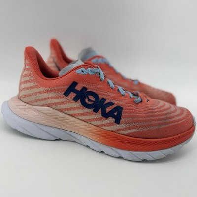 Hoka Mach 5 Running Shoes Women 8.5 Camellia Peach Parfait Athletic Mesh Sneaker