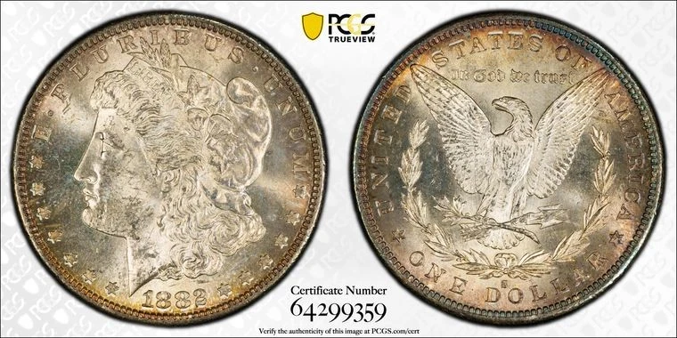 MS 63 Graded 1882 Year Morgan US Dollars (1878-1921) for sale | eBay