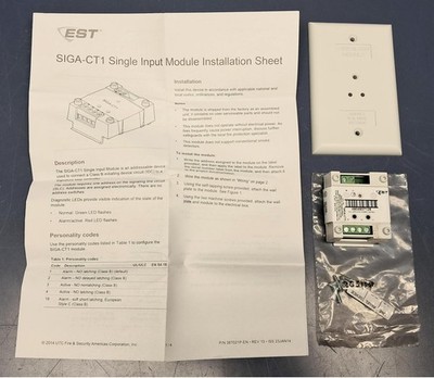 Edward - SIGA-CT1 - Single Input Module for Fire Alarm System - NEW