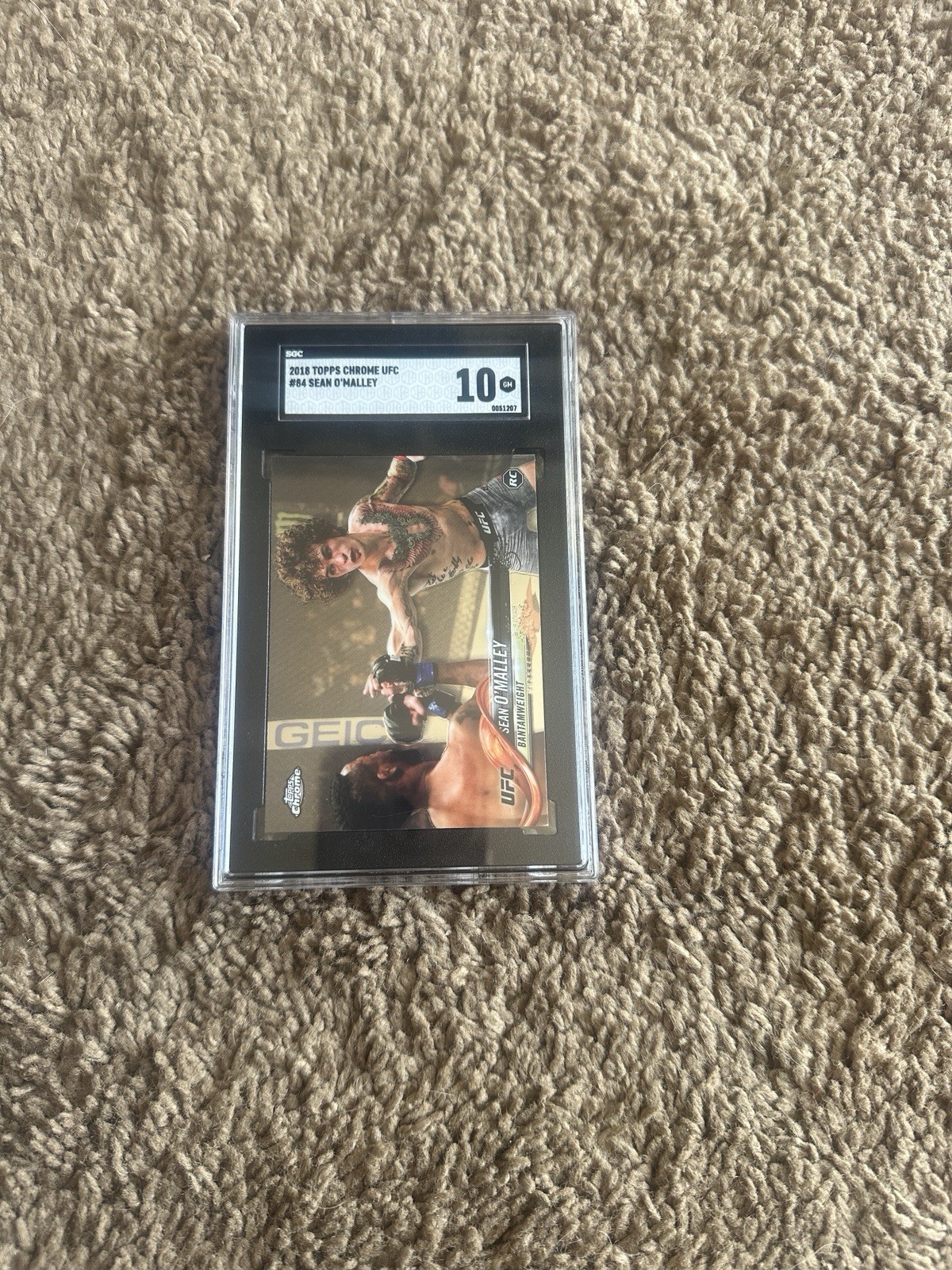 2018 Topps Chrome UFC - Sean O'Malley #84 (RC) - Graded SGC 10 Gem Mint