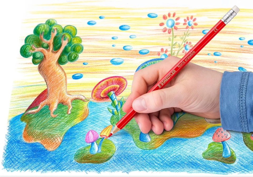 Staedtler 144 50NC24 Noris Club Erasable 6 Count (Pack of 24), Multicoloured  - Image 4 of 4