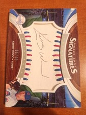 2006 Upper Deck Sweet Spot Signatures Kerry Wood #115 Red & Blue Stitch /49 AU