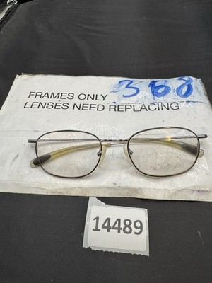 Nike 9009MGB Brown Round Metal Eyeglasses Frames 54-20 150