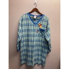 Vintage Pooh 100 Acre Collection Sleep Shirt Sleeper Sleepwear Disney Top 90s OS