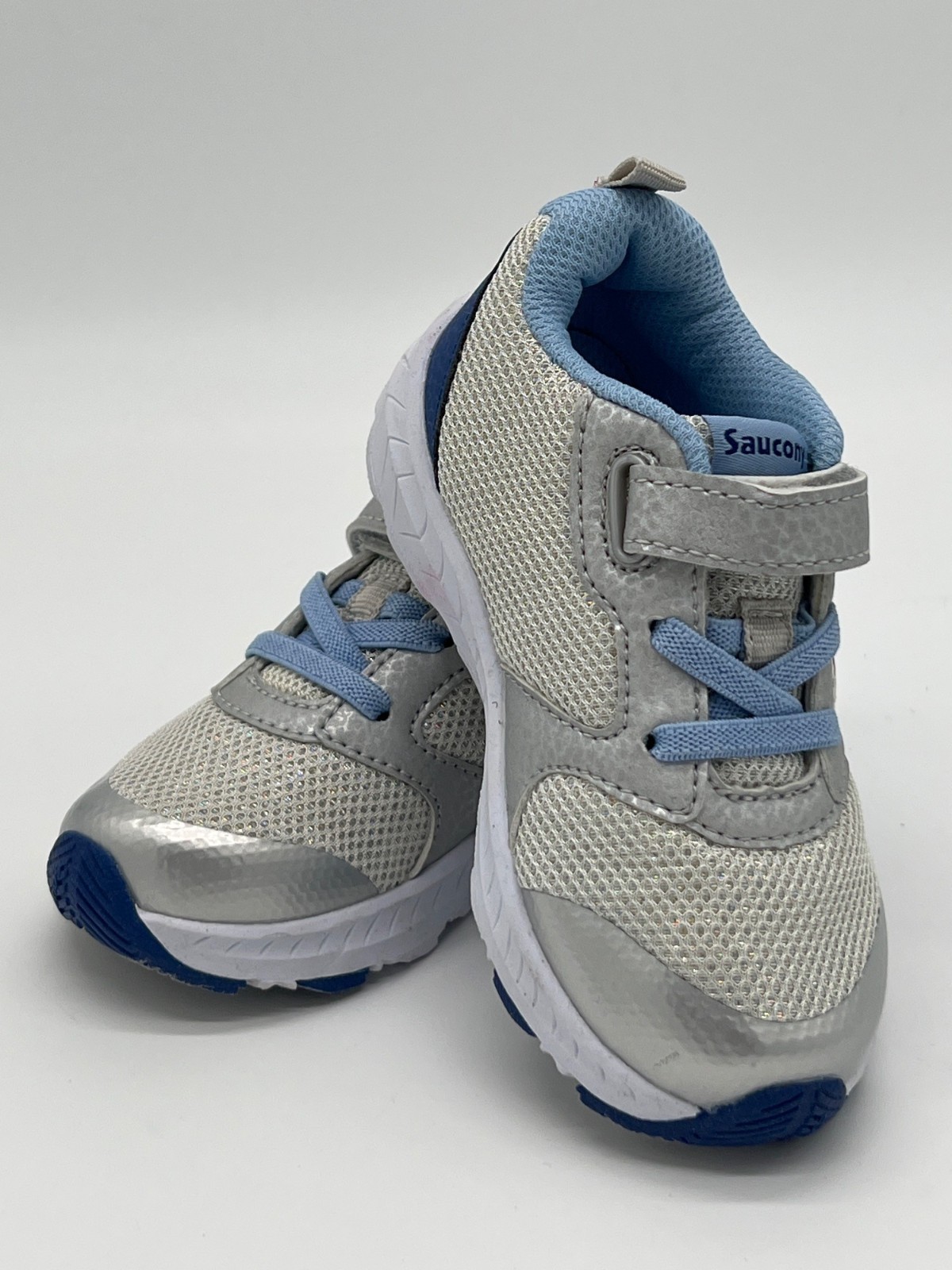 Silver & Blue With Laces