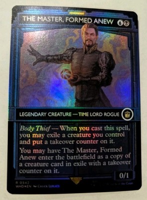 The Master, Formed Anew (Showcase) Universes Beyond: Doctor Who Foil - MTG RARE