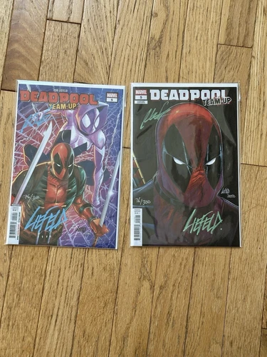 Deadpool Team-Up #5 2pc - Signed by Rob Liefeld #76/300 Numbered COAs - 2025
